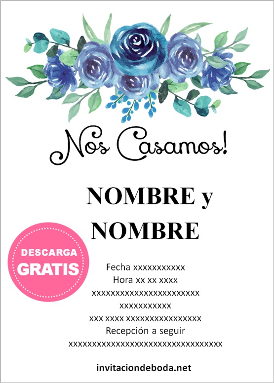 invitaciones de boda en español