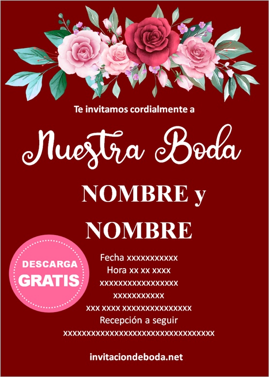 invitaciones de boda en español