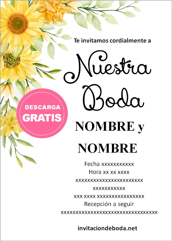 Invitacion Boda De Oro Para Editar/imprimir Color Tinto. Invitaciones Bodas  De Oro En Español. Digital. Printable Wedding Invitation Spanish 